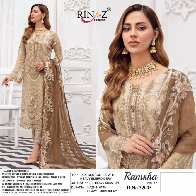 Rinaz Ramsha 17 Premium Fancy Latest Festive Wear Pakistani Salwar Suits Collection